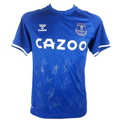 Signed Everton Shirt - Premier League 2021 Squad Jersey