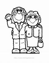 Coloring Pages For Grandparents Day  Home sketch template