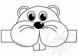 Groundhog Day Hat Template – Coloring Page sketch template