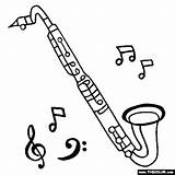 Clarinet Coloring Pages sketch template