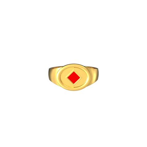 SPE Gold -Oval Shape Mens Gold Ring - Gold Ring