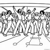 1970s Disco Dance Floor Coloring Page 48083 38019 sketch template