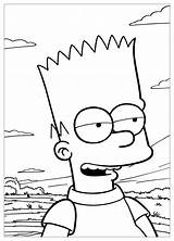 Bart Simpson Coloring Simpsons Pages Homer Gangster Gangsta Rapper  sketch template