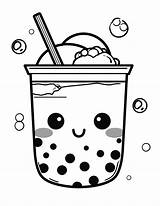 Coloring Pages Of Boba Tea sketch template