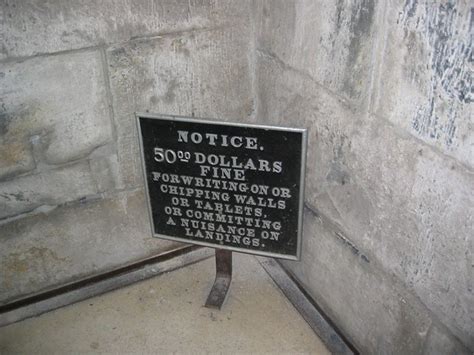 50 Dollar Fine | Inside the Washington Monument stairs. Go a… | Flickr