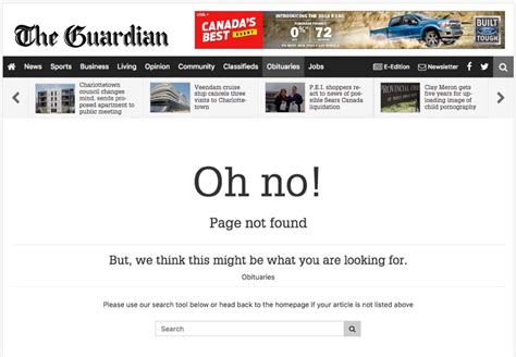 How to find The Guardian Missing Obituaries