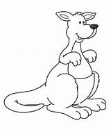 Kangaroo Coloring Pages Free Printable PDF sketch template
