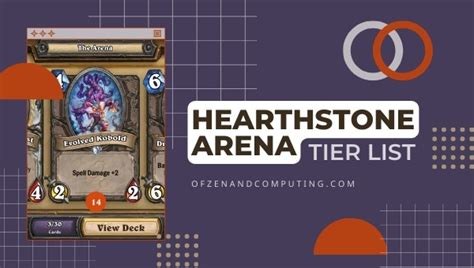 Hearthstone Arena Tier List