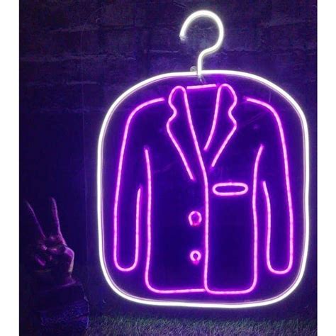 Automatic LED Coat Acrylic Neon Sign, For Shop, Shape: Square at Rs ...