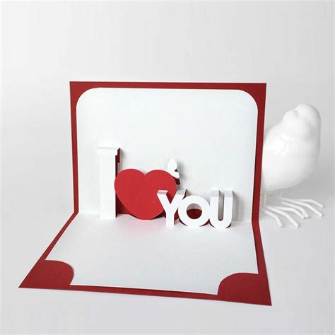 Template Pop Up Card «I Love You» In I Love You Pop Up Card Template ...