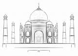 Taj Mahal Palace Coloring Page  Free Printable Pages For Kids sketch template