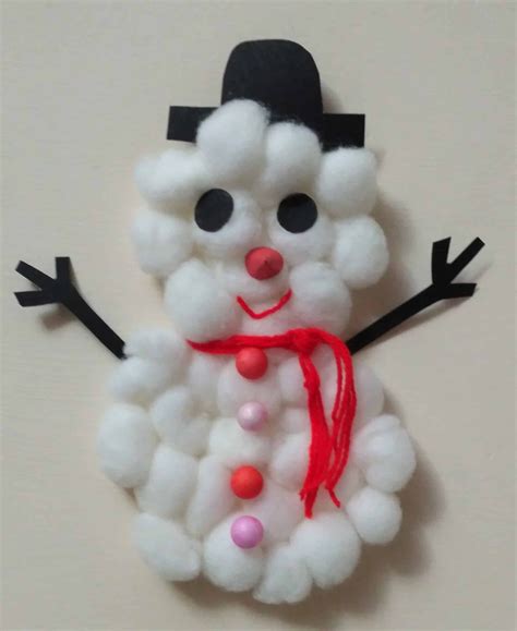 Super easy Christmas Snowman Craft for kids