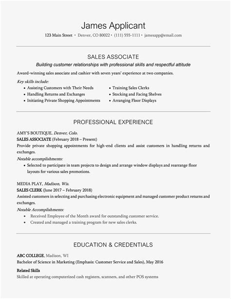 Resume With a Headline Example and Writing Tips