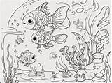 Premium Photo  An Aquarium And Small Fish drawings For kids coloring Page sketch template