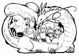 Coloring Spirited Away Ghibli Studio Miyazaki Printable Colorir Line  sketch template
