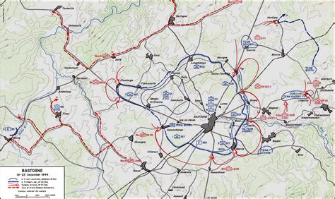 Bastogne Map December 19 to 23, 1944 | The Globe at War