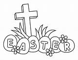 Easy Easter Cross coloring Page  Download Print Or Color Online For Free sketch template