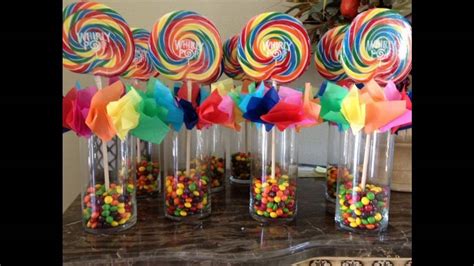 Rainbow party themed decorating ideas - YouTube