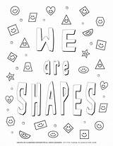 Shapes Coloring Pages sketch template