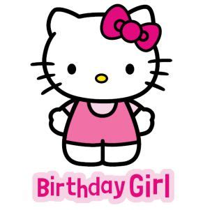 Birthday Girl Hello Kitty svg