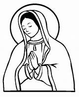 Virgin Mary Coloring Pages Sketch Page sketch template