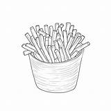 French Fries coloring Page – Coloring Corner sketch template