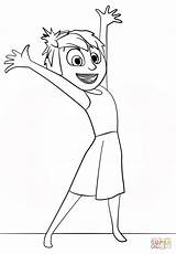 Inside Out Disney Coloring Page Joy Pages sketch template