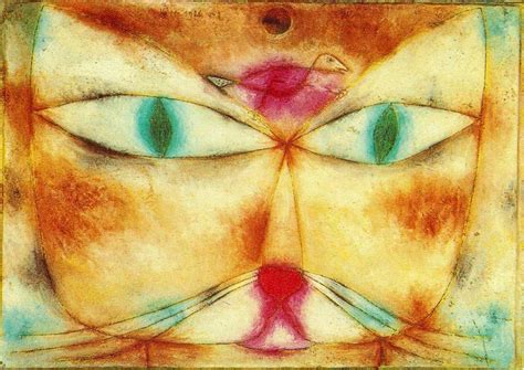 Cat and Bird, 1928 - Paul Klee - WikiArt.org