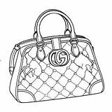 Stylish Gucci Handbag Coloring Page 35344 27955 sketch template