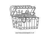 Chest Coloring Pages sketch template