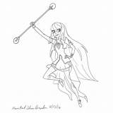 Lolirock Auriana Coloring Page Pages sketch template