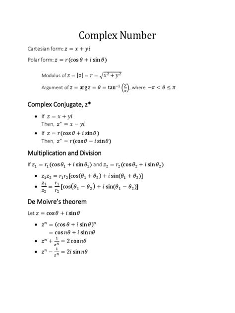 Complex Number | PDF