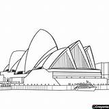 Sydney Opera House Coloring Pages  Free Online sketch template