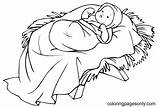 Baby Jesus In The Stable Coloring Pages sketch template