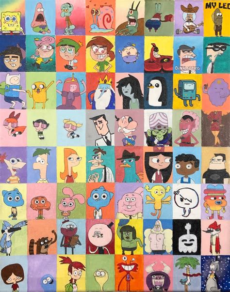 Cartoon Network Characters Acrylic on 20x16in Canvas - Etsy