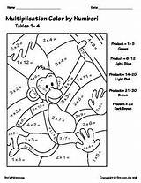Free Multiplication Coloring Worksheets  Math sketch template