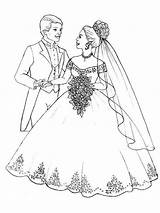 Wedding Bride And Groom Coloring Pages Sketch Page sketch template