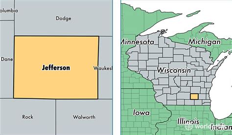 Jefferson County, Wisconsin / Map of Jefferson County, WI / Where is ...