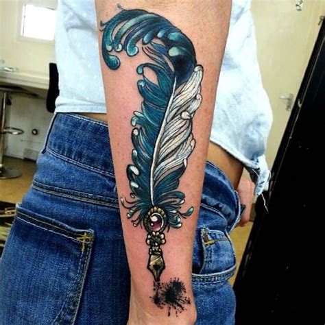 Quill Pen Tattoo Designs