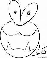 Applin Coloring Page  ColoringAll sketch template