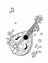 10  Free Mandolin Coloring Pages For Fun And Creativity sketch template