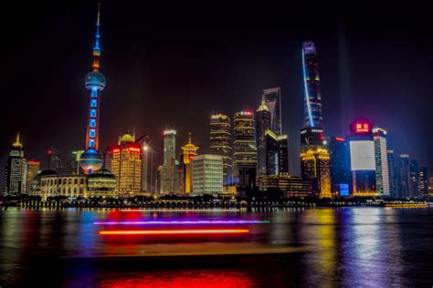 Shanghai Pudong Skyline at Night – Patrick Leigh Perspectives