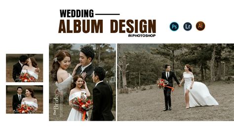 How to Create Wedding Album Design In Photoshop #wedding - YouTube