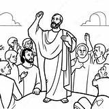 Apostle Paul Preaching Coloring Page 22553 17830 sketch template