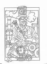 Pin By Anne Wiegand On steampunk  Steampunk coloring Book sketch template