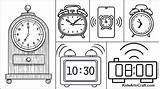Coloring Pages Clock sketch template