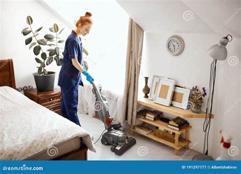 Floor Care and Cleaning Services with Vacuume Cleaner at Hotel Room Stock Image - Image of dust ...