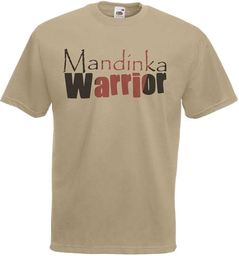 Mens Khaki 'Mandinka Warrior' Roots T-Shirt American Slavery TV Series ...