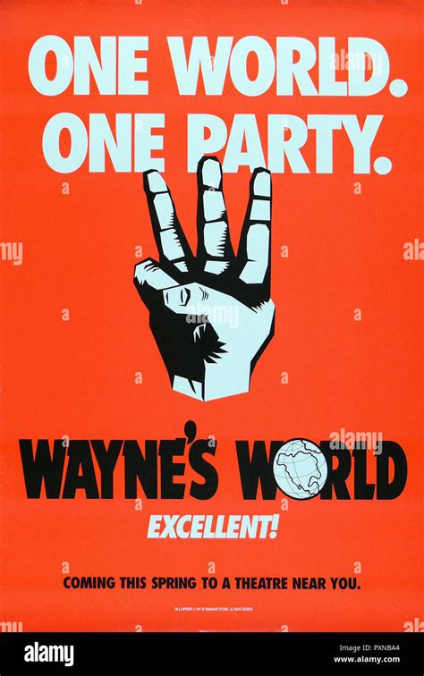 Waynes's World - Original movie poster Stock Photo - Alamy