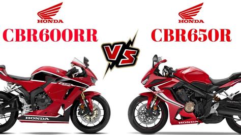 Honda CBR600RR vs Honda CBR650r 2018/2019 - YouTube